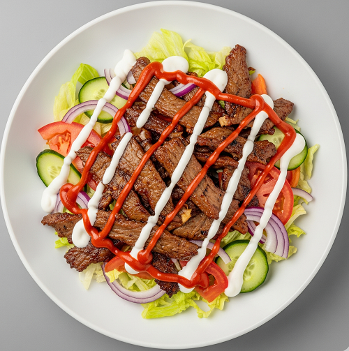 Donner Kebab Meat & Salad 