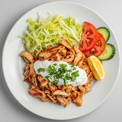 Chicken Kebab Meat & Salad 