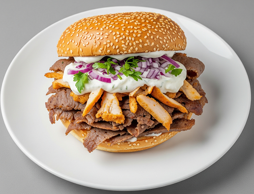 Large Mixed Kebab Burger 